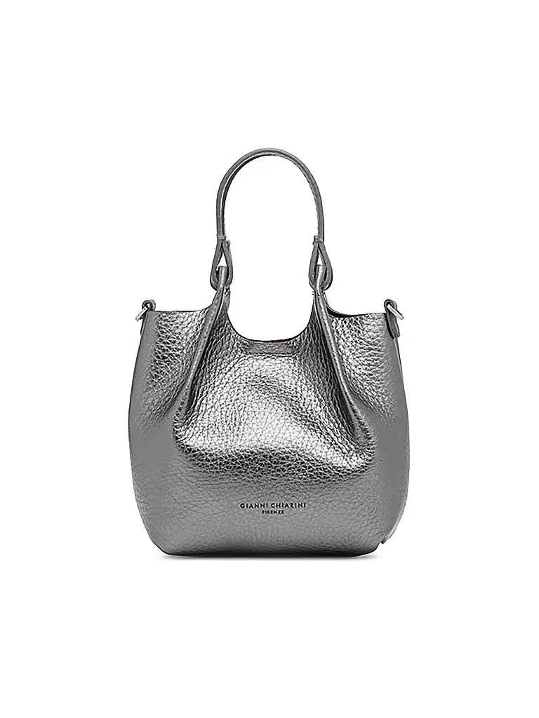 GIANNI CHIARINI | Borsa in pelle - Hobo Bag DUA Small | Argento