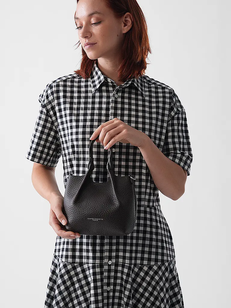 GIANNI CHIARINI | Borsa in pelle - Hobo Bag DUA Small | Marrone