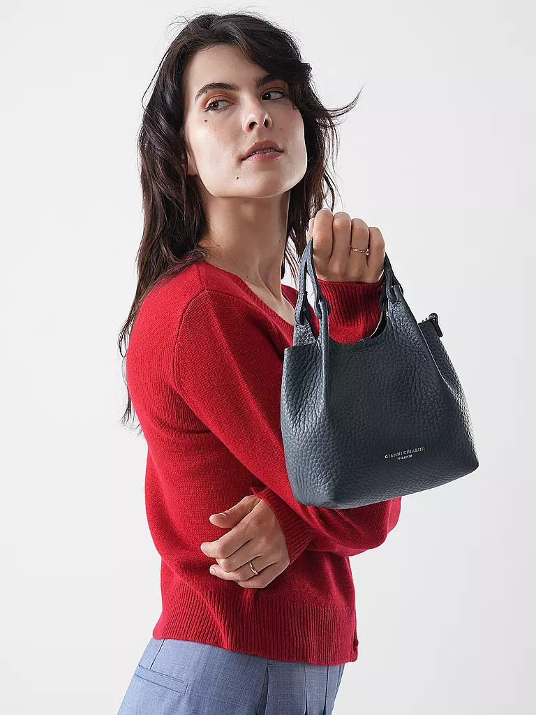 GIANNI CHIARINI | Borsa in pelle - Hobo Bag DUA Small | Grigio