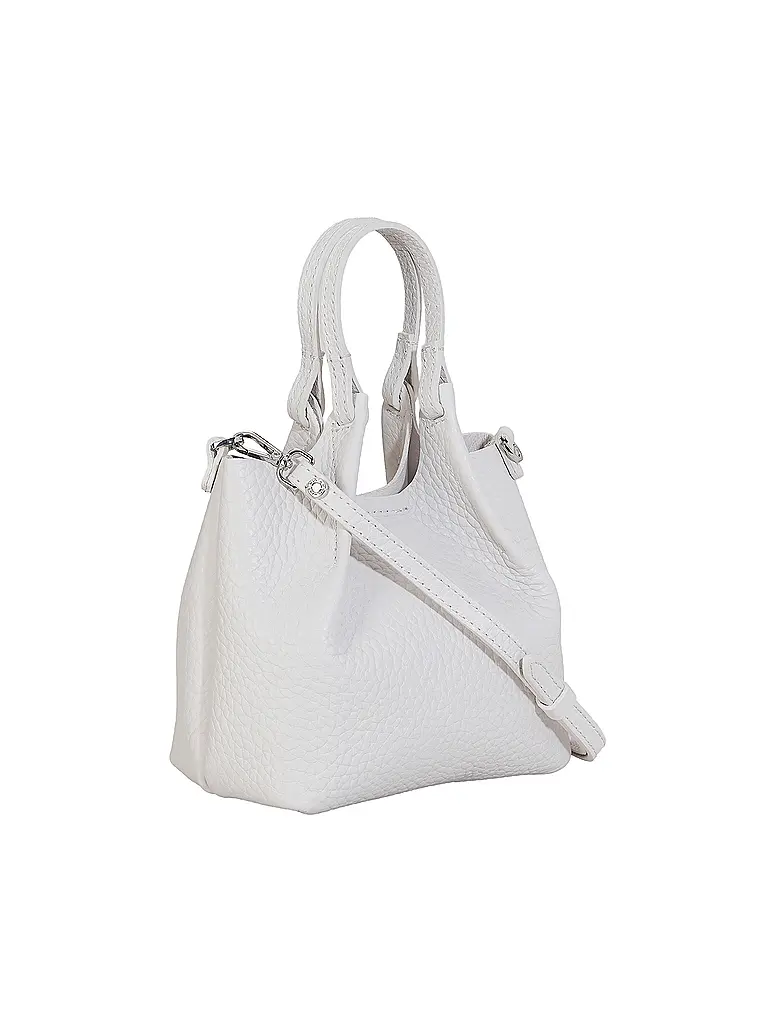 GIANNI CHIARINI | Borsa in pelle - Hobo Bag DUA Small | Bianco