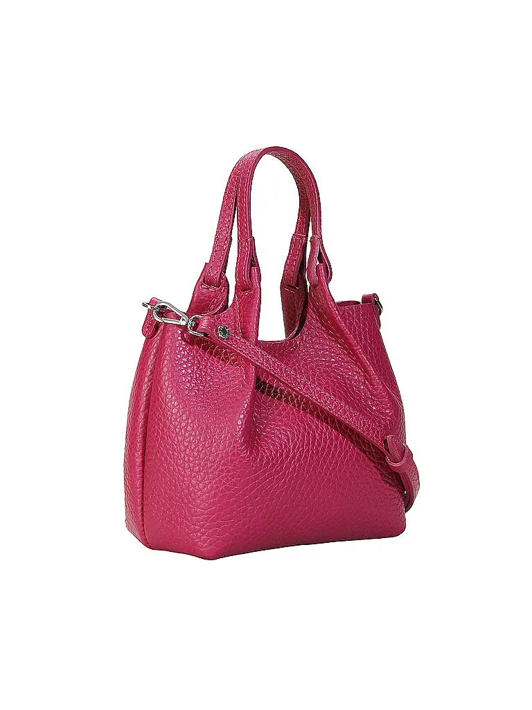 GIANNI CHIARINI | Borsa in pelle - Hobo Bag DUA Small | Fucsia