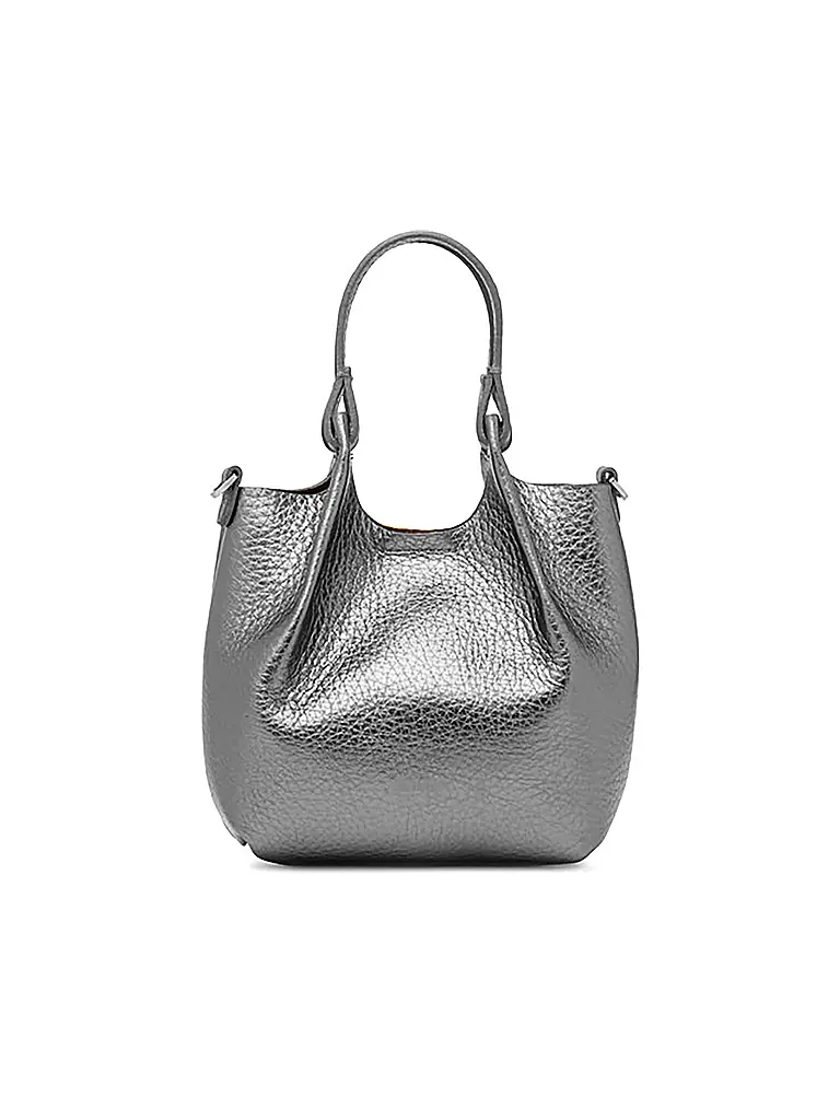 GIANNI CHIARINI | Borsa in pelle - Hobo Bag DUA Small | Argento