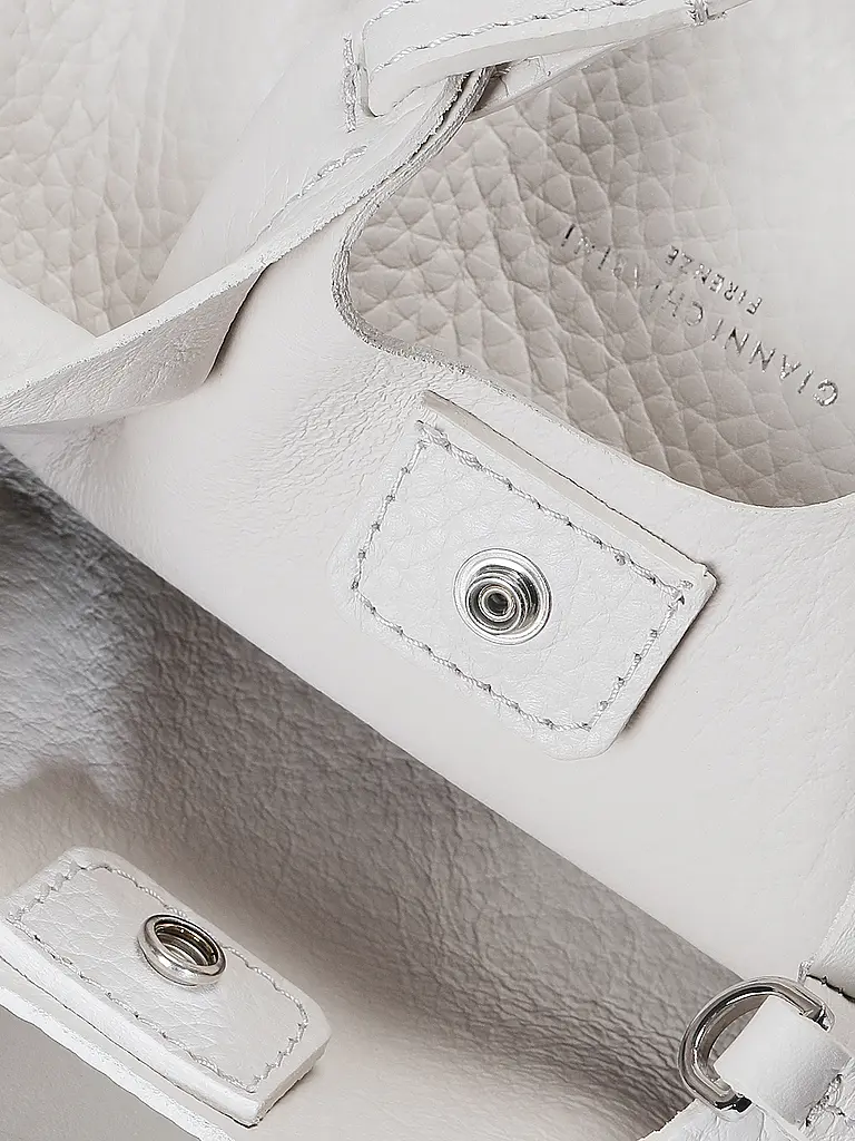 GIANNI CHIARINI | Borsa in pelle - Hobo Bag DUA Small | Bianco