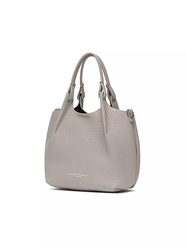 GIANNI CHIARINI | Borsa in pelle - Hobo Bag DUA Small | Grigio chiaro