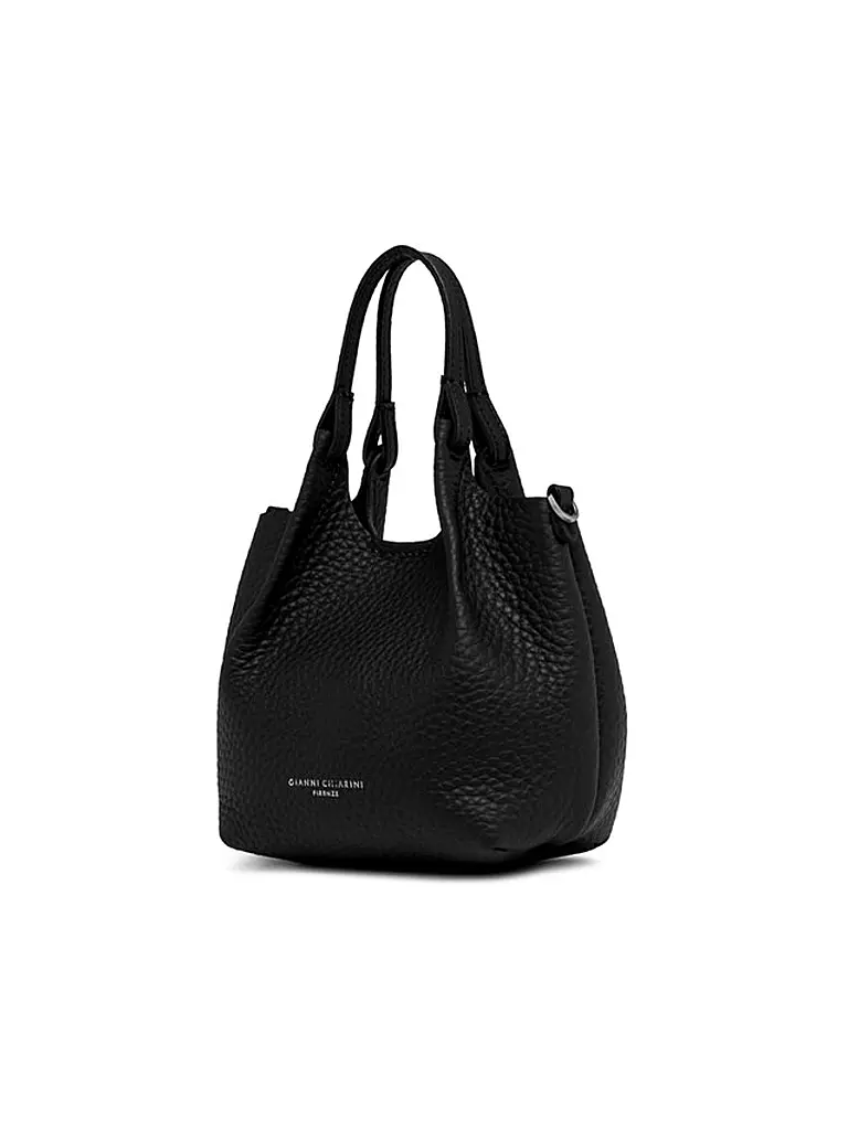 GIANNI CHIARINI | Borsa in pelle - Hobo Bag DUA Small | Nero