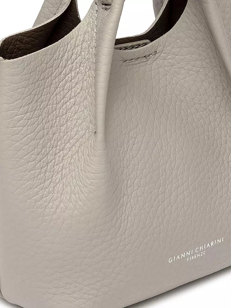 GIANNI CHIARINI | Borsa in pelle - Hobo Bag DUA Small | Grigio chiaro