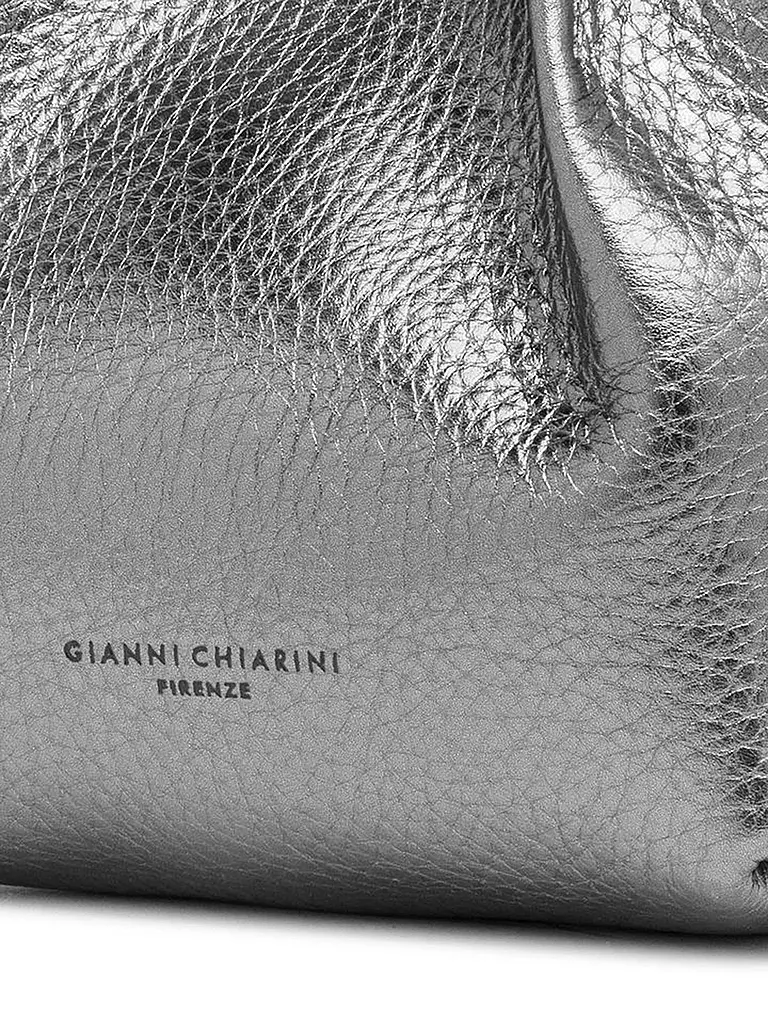 GIANNI CHIARINI | Borsa in pelle - Hobo Bag DUA Small | Argento