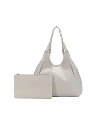 GIANNI CHIARINI | Borsa in pelle - Hobo Bag DUA | Grigio chiaro