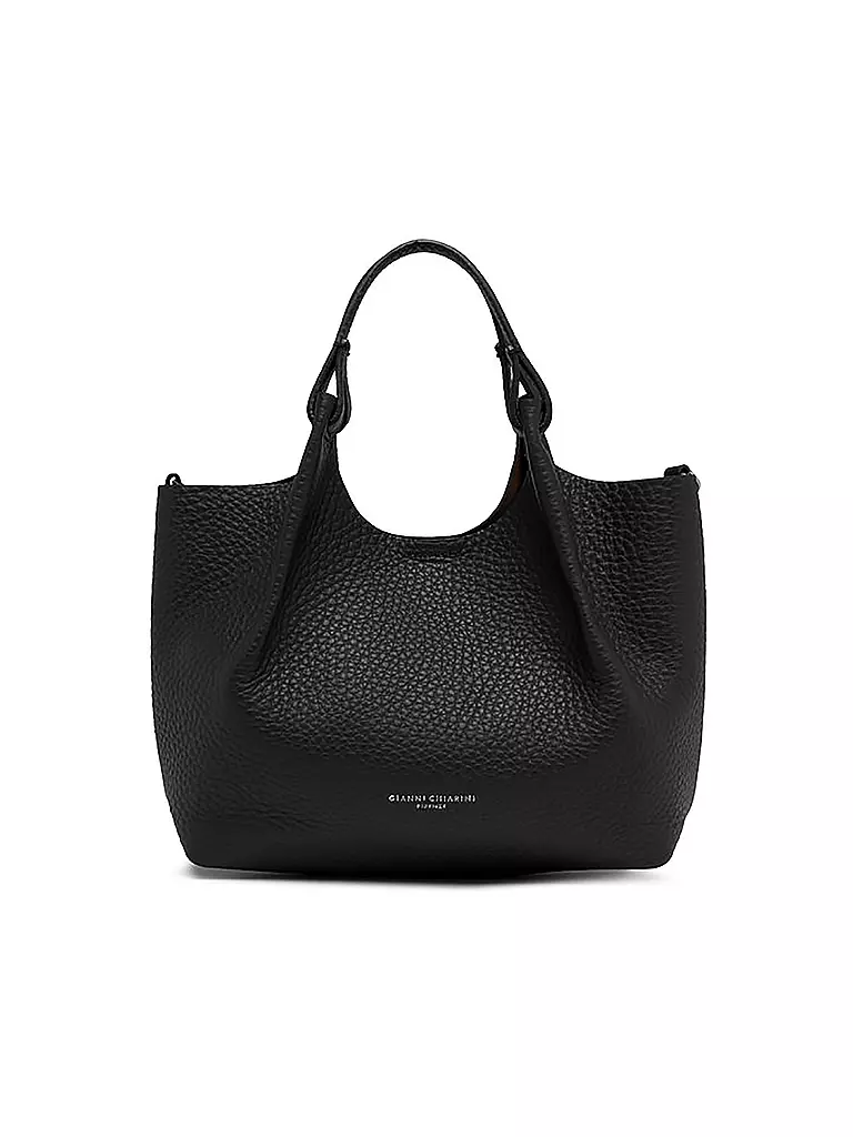 GIANNI CHIARINI | Borsa in pelle - Hobo Bag DUA | Nero