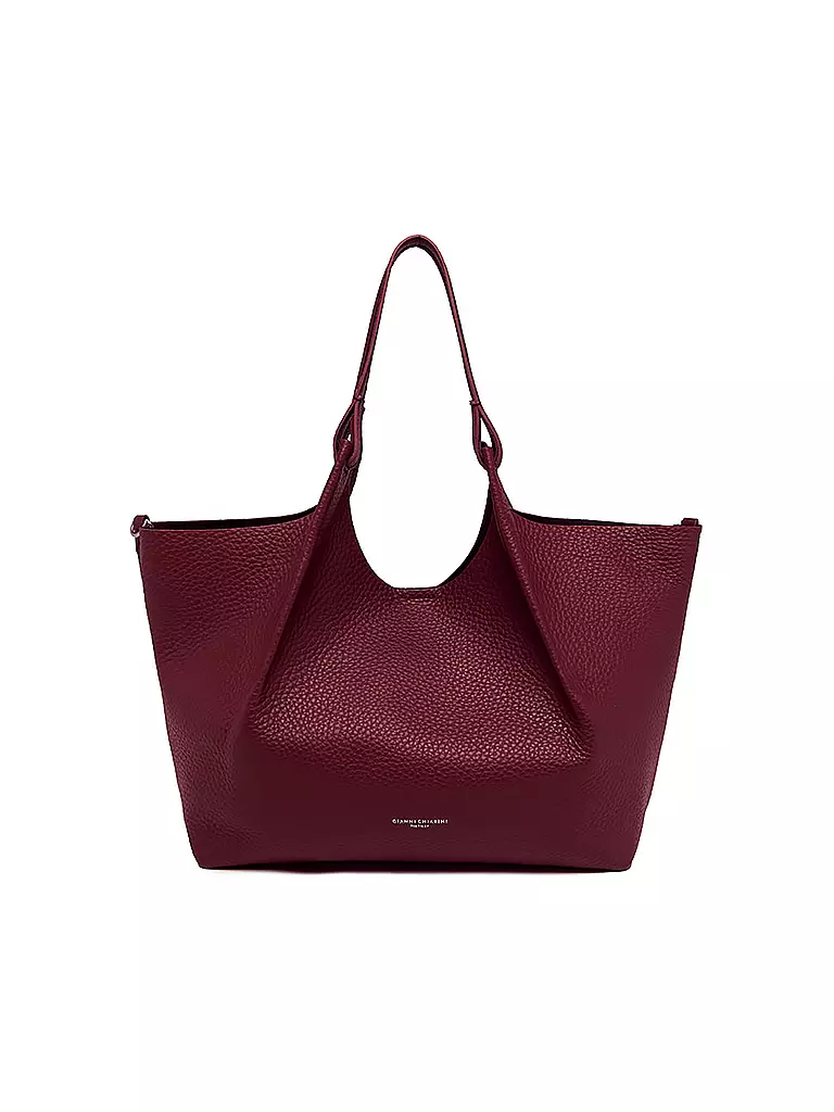 GIANNI CHIARINI | Borsa in pelle - Hobo Bag DUA | Rosso scuro