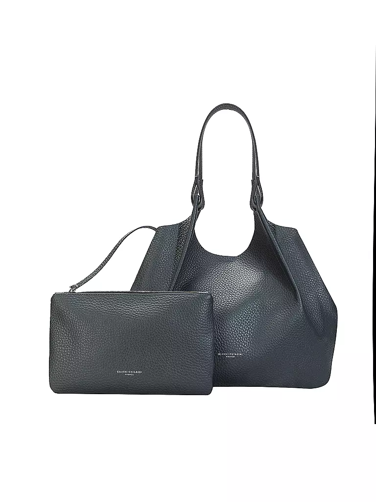 GIANNI CHIARINI | Borsa in pelle - Hobo Bag DUA | Grigio