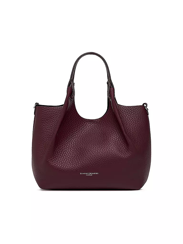 GIANNI CHIARINI | Borsa in pelle - Hobo Bag DUA | Rosso scuro