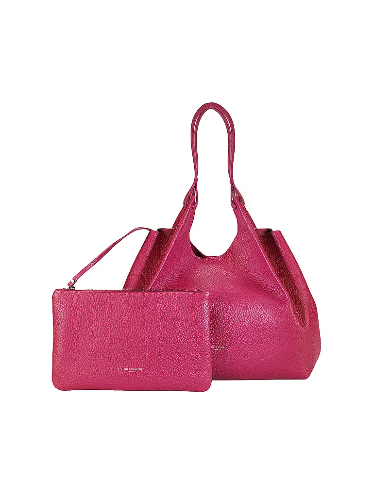 GIANNI CHIARINI | Borsa in pelle - Hobo Bag DUA | Fucsia