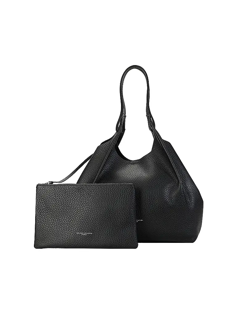 GIANNI CHIARINI | Borsa in pelle - Hobo Bag DUA | Nero