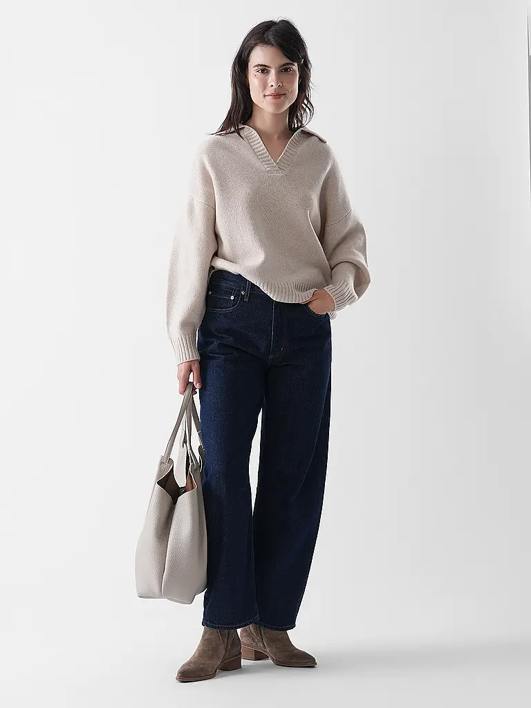 GIANNI CHIARINI | Borsa in pelle - Hobo Bag DUA | Grigio chiaro
