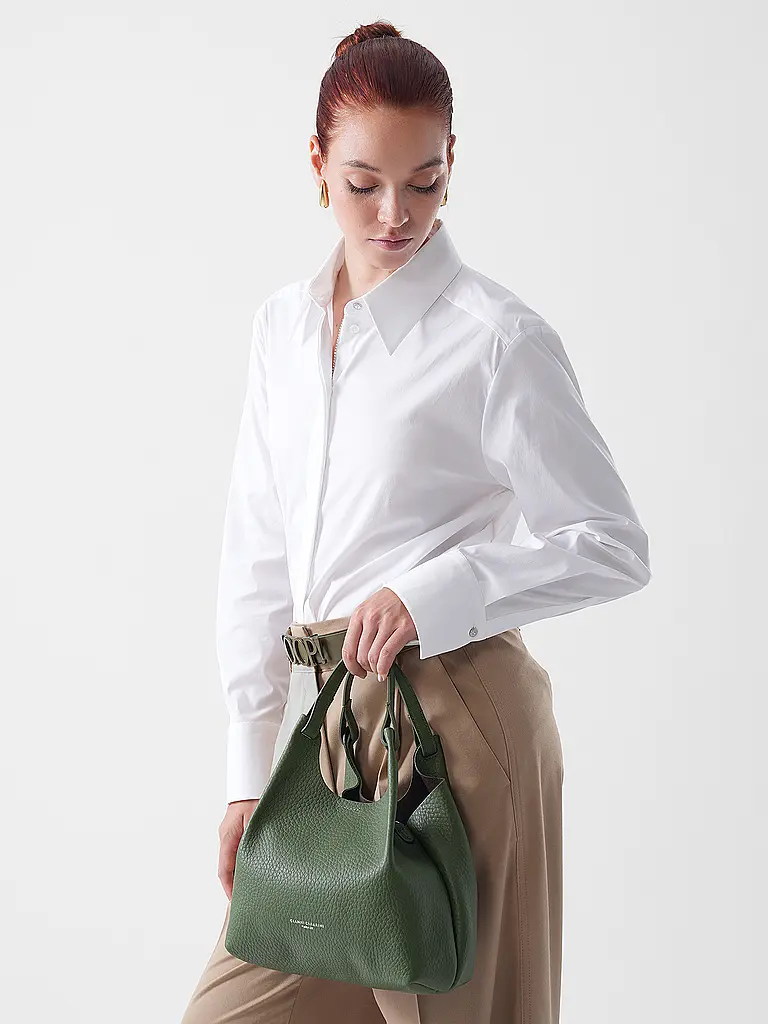 GIANNI CHIARINI | Borsa in pelle - Hobo Bag DUA | Oliva