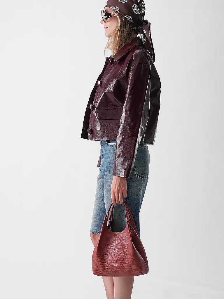 GIANNI CHIARINI | Borsa in pelle - Hobo Bag DUA | Rosso scuro