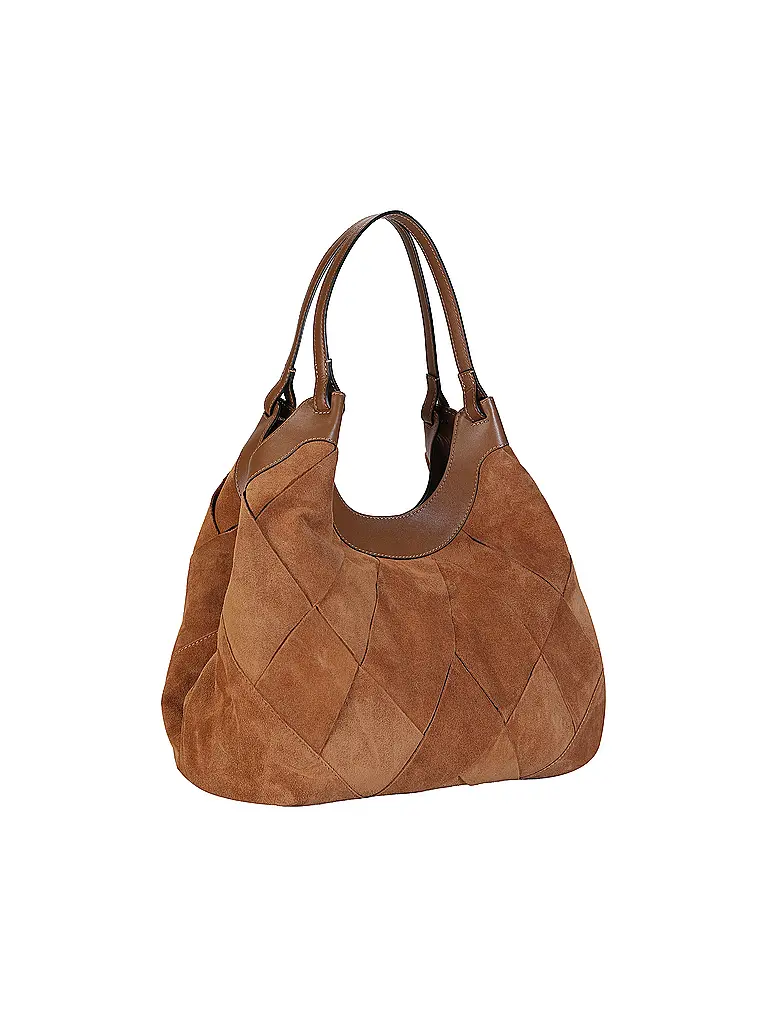 GIANNI CHIARINI | Borsa in pelle - Hobo Bag DUA | Cammello