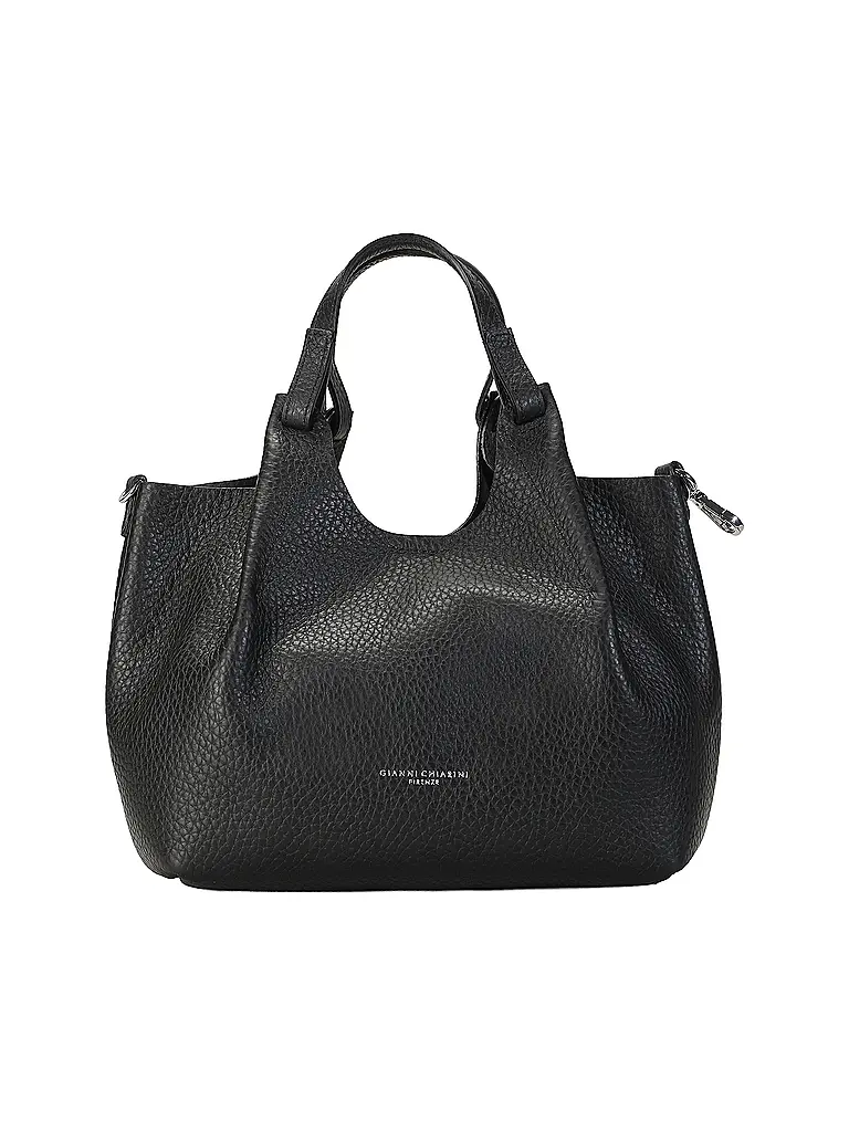 GIANNI CHIARINI | Borsa in pelle - Hobo Bag DUA | Nero