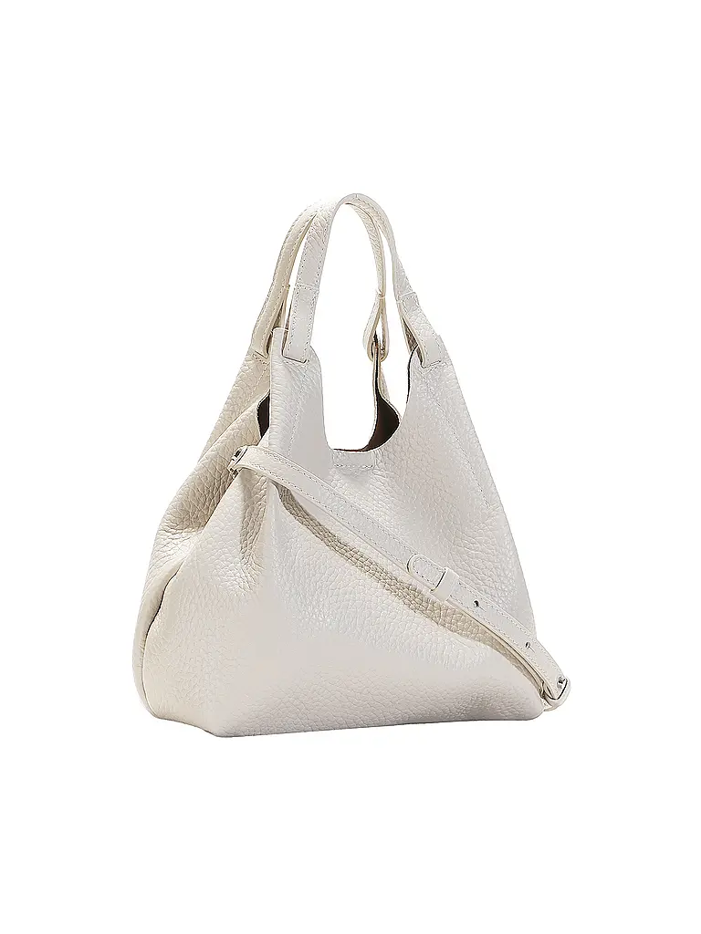 GIANNI CHIARINI | Borsa in pelle - Hobo Bag DUA | Grigio chiaro