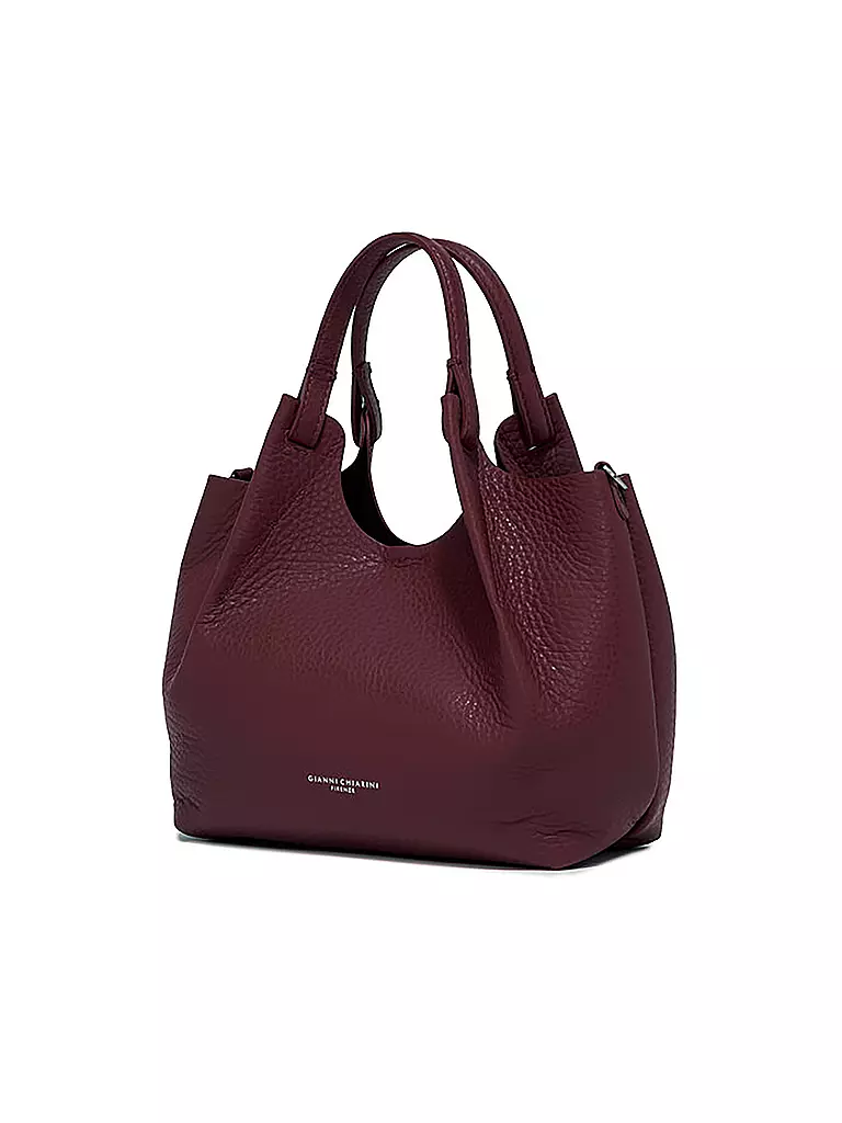 GIANNI CHIARINI | Borsa in pelle - Hobo Bag DUA | Rosso scuro