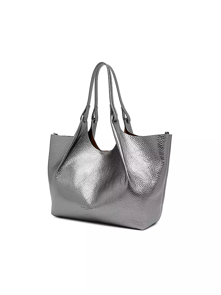 GIANNI CHIARINI | Borsa in pelle - Hobo Bag DUA | Argento
