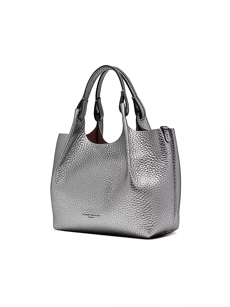 GIANNI CHIARINI | Borsa in pelle - Hobo Bag DUA | Argento