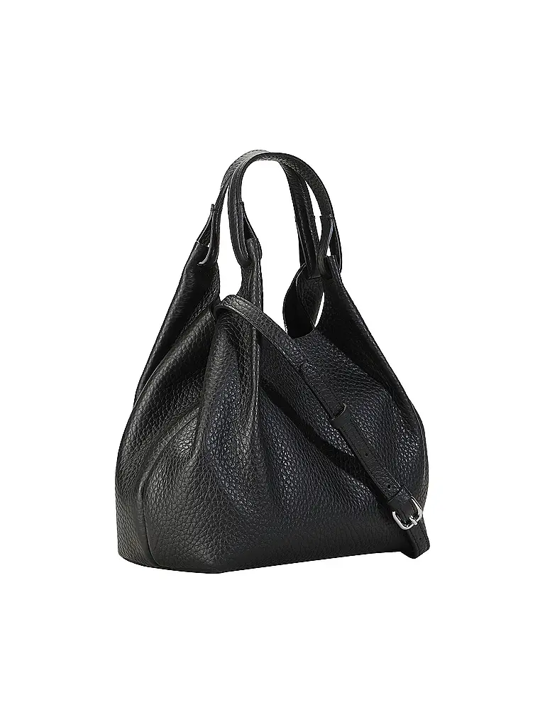 GIANNI CHIARINI | Borsa in pelle - Hobo Bag DUA | Nero