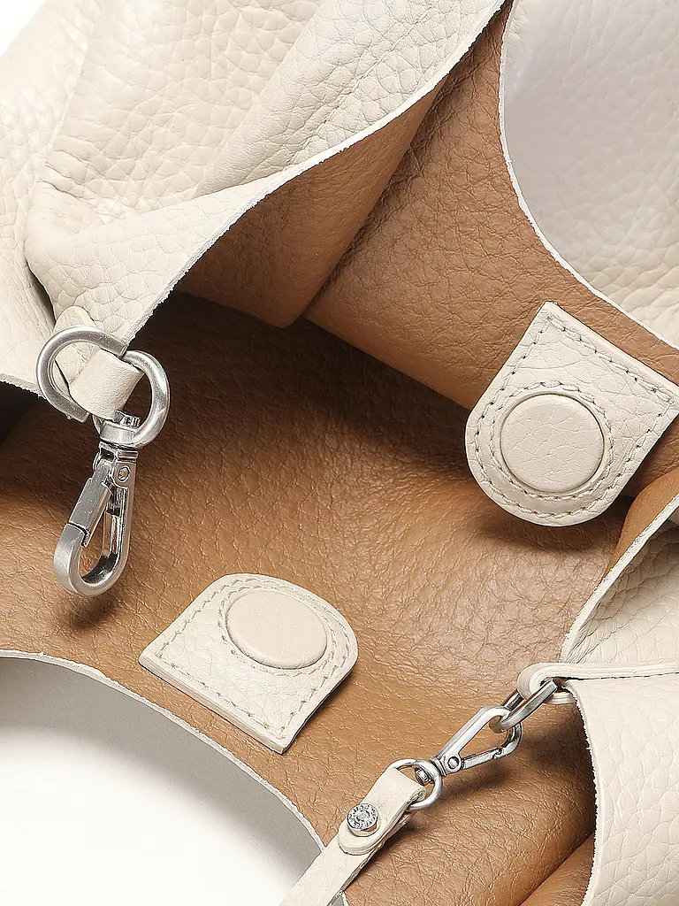 GIANNI CHIARINI | Borsa in pelle - Hobo Bag DUA | Grigio chiaro