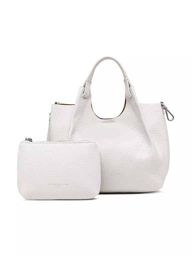 GIANNI CHIARINI | Borsa in pelle - Hobo Bag DUA | Bianco