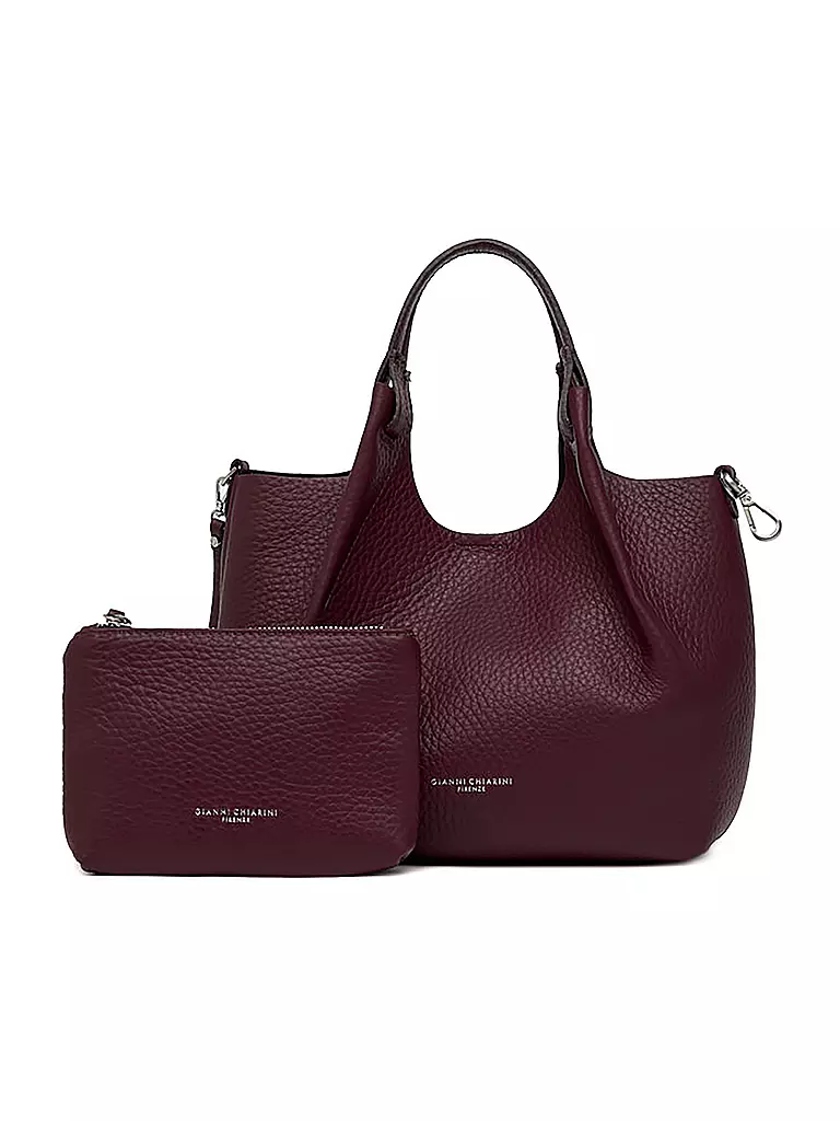 GIANNI CHIARINI | Borsa in pelle - Hobo Bag DUA | Rosso scuro