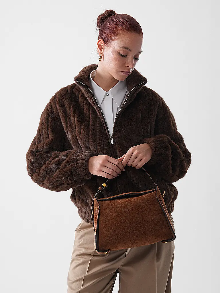 GIANNI CHIARINI | Borsa in pelle - Hobobag PENELOPE | Marrone