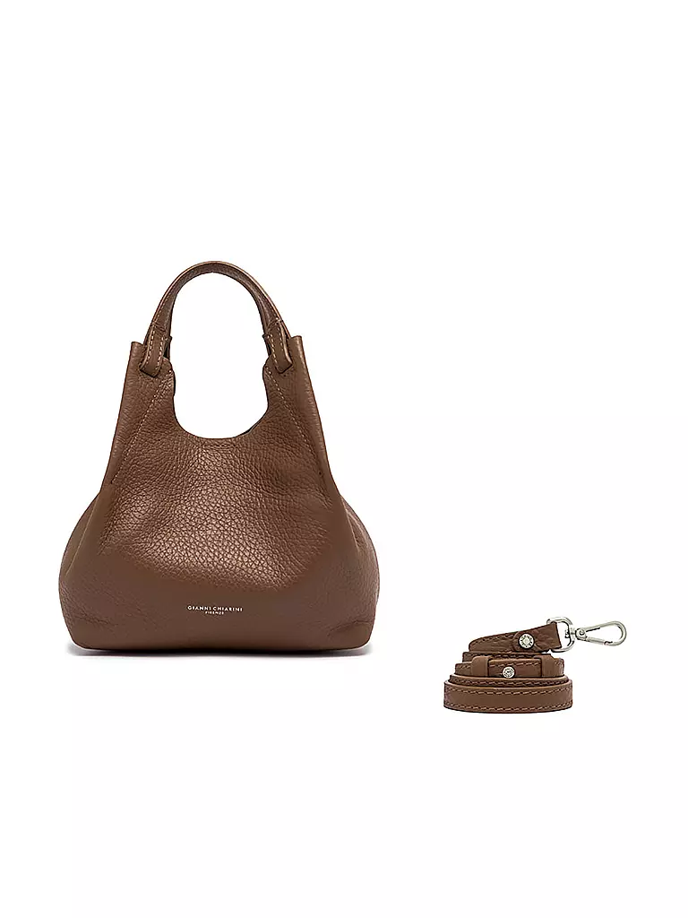 GIANNI CHIARINI | Ledertasche - Hobo Bag DUA  | Marrone