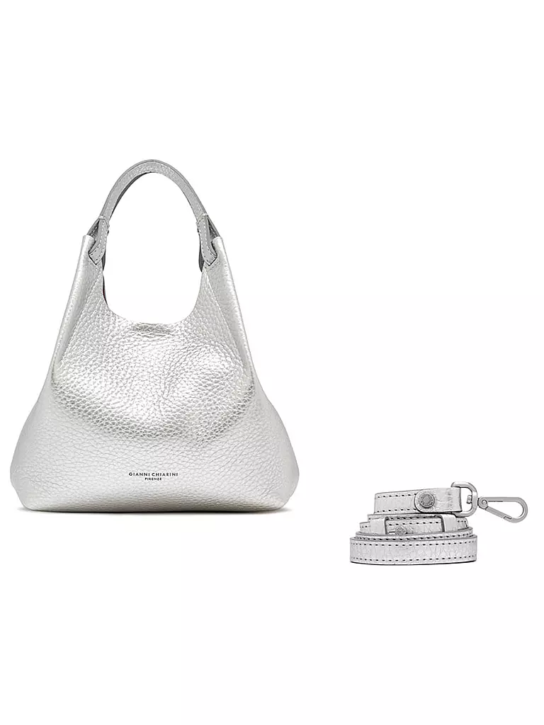 GIANNI CHIARINI | Ledertasche - Hobo Bag DUA  | Argento