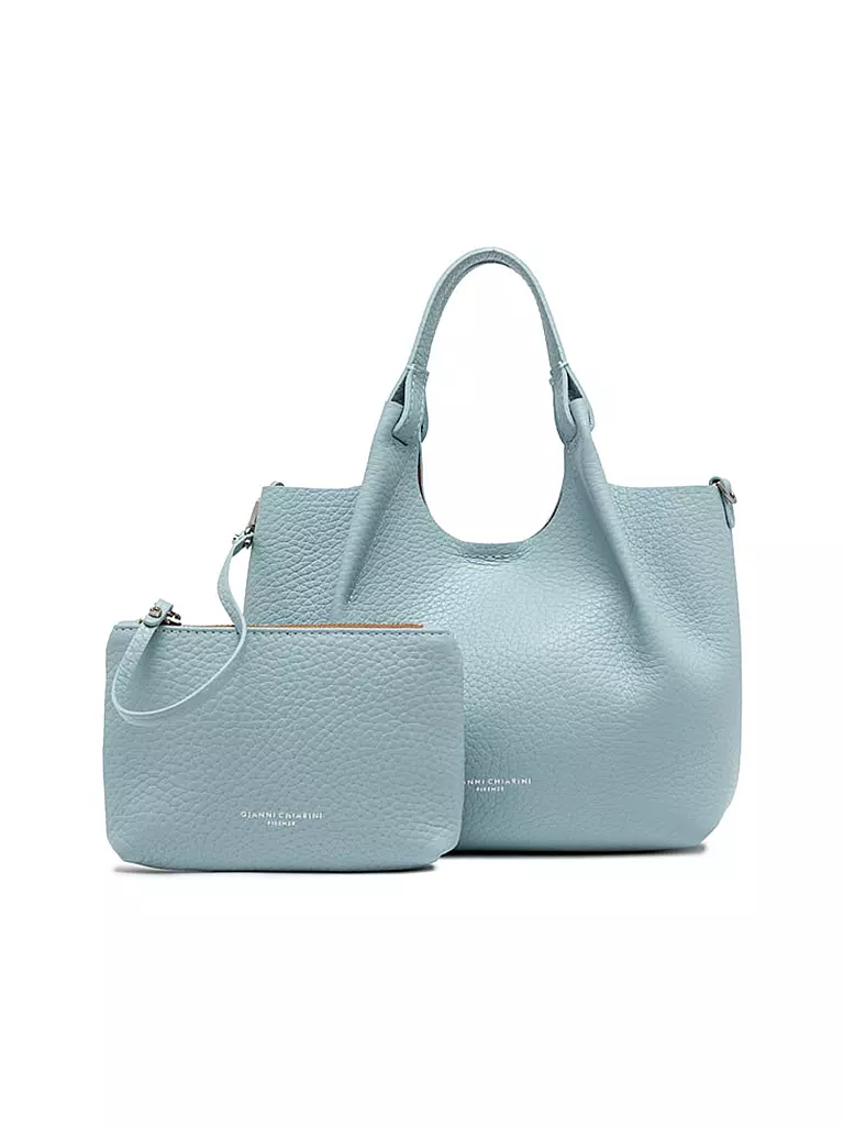 GIANNI CHIARINI | Ledertasche - Hobo Bag DUA  | Blu chiaro
