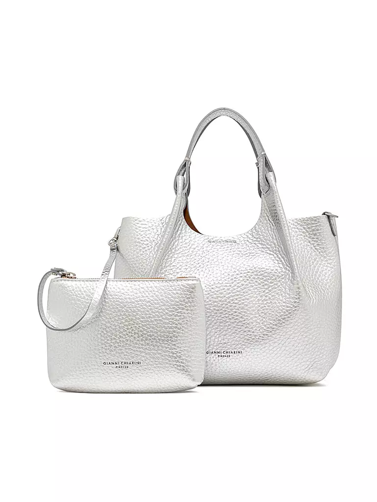 GIANNI CHIARINI | Ledertasche - Hobo Bag DUA  | Argento
