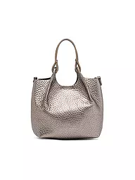 GIANNI CHIARINI | Borsa in pelle - Hobo Bag DUA Small | Argento