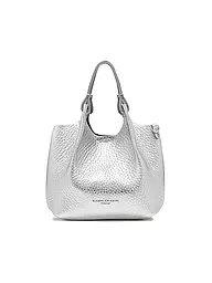 GIANNI CHIARINI | Borsa in pelle - Hobo Bag DUA Small | Argento