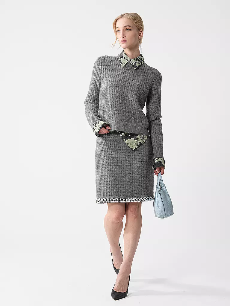 GIANNI CHIARINI | Ledertasche - Hobo Bag DUA Small | Blu chiaro