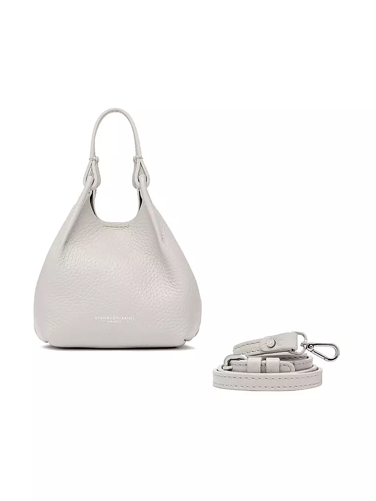 GIANNI CHIARINI | Ledertasche - Hobo Bag DUA Small | Bianco