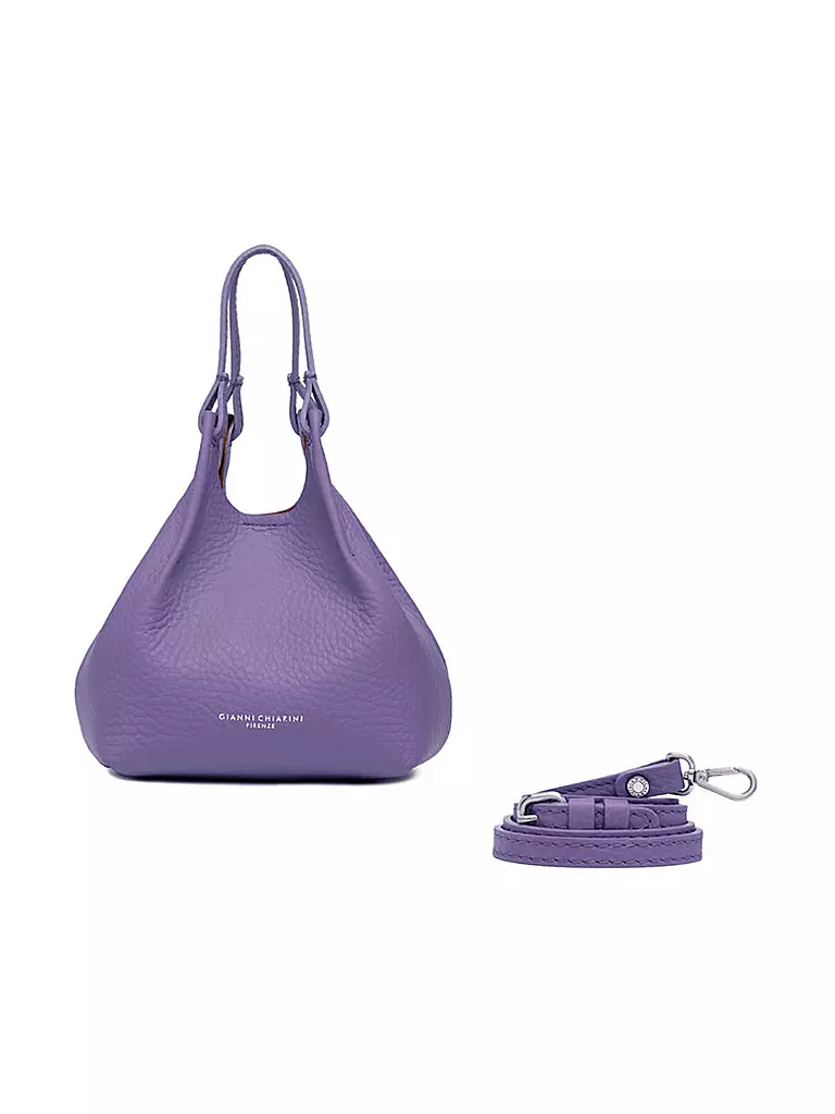 GIANNI CHIARINI | Ledertasche - Hobo Bag DUA Small | Lilla