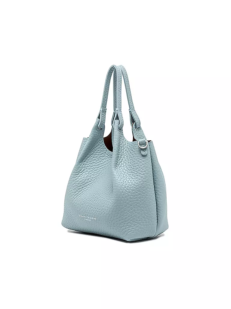 GIANNI CHIARINI | Ledertasche - Hobo Bag DUA Small | Blu chiaro
