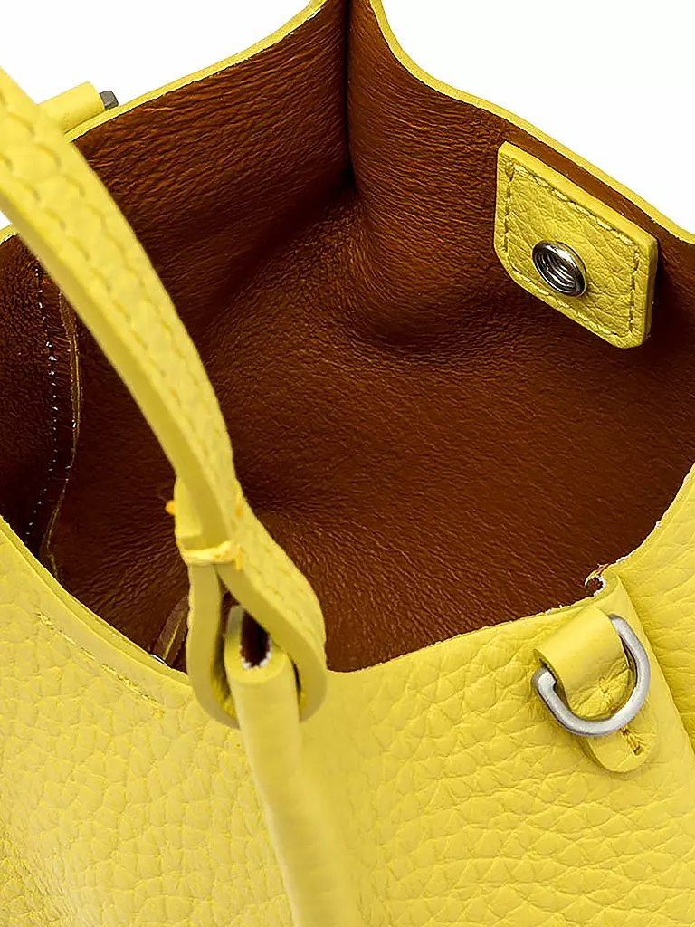 GIANNI CHIARINI | Ledertasche - Hobo Bag DUA Small | Giallo
