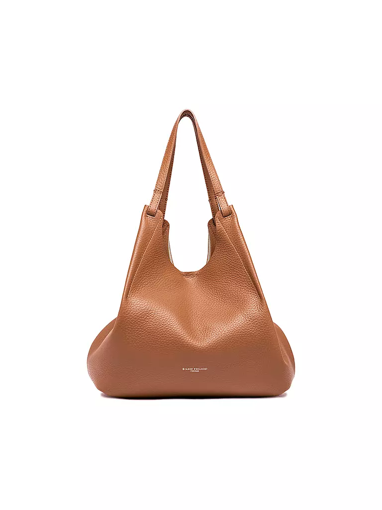 GIANNI CHIARINI | Ledertasche - Hobo Bag DUA | Cammello