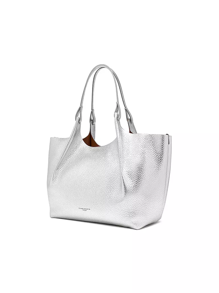 GIANNI CHIARINI | Ledertasche - Hobo Bag DUA | Argento