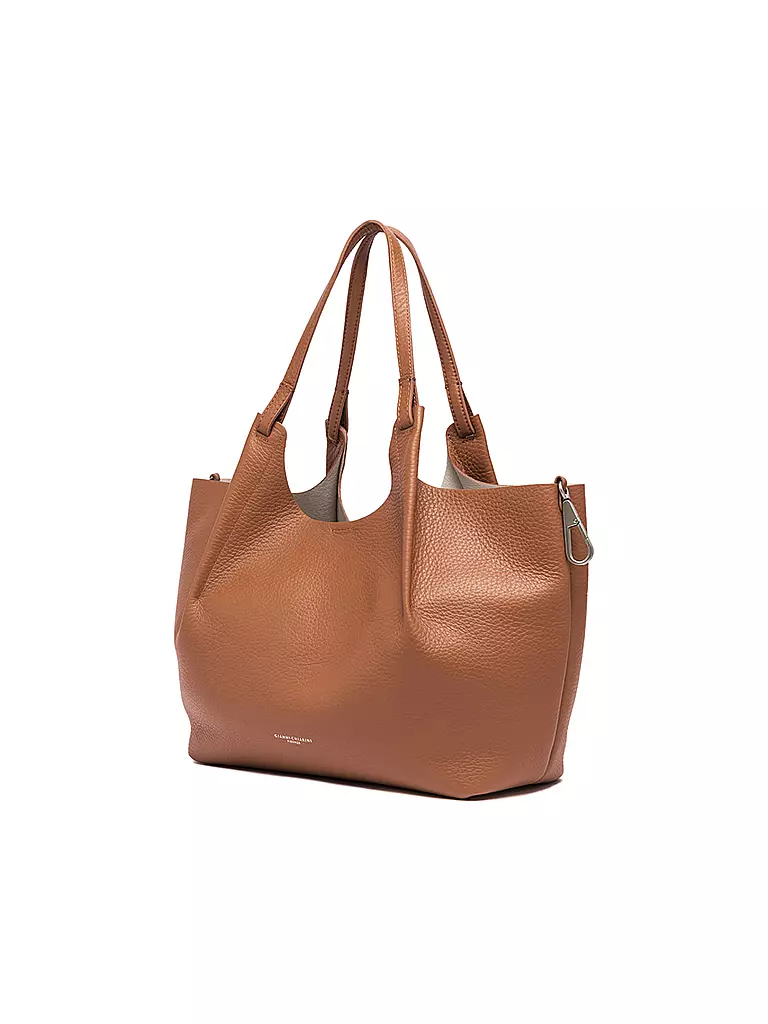 GIANNI CHIARINI | Ledertasche - Hobo Bag DUA | Cammello