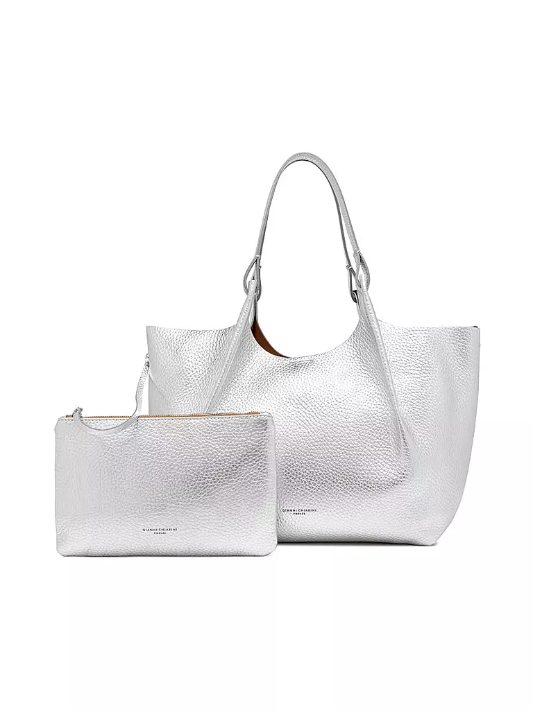 GIANNI CHIARINI | Ledertasche - Hobo Bag DUA | Argento