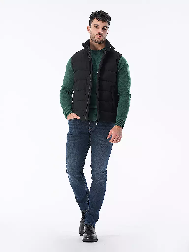 GIMO'S | Gilet trapuntato | Nero
