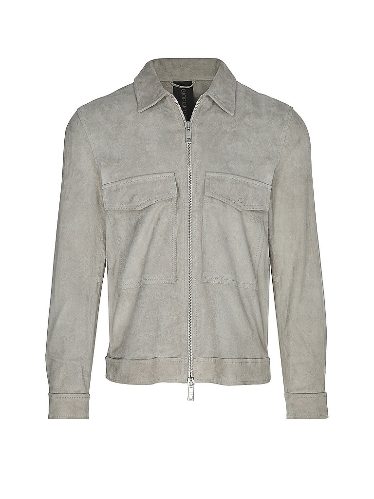 Giacca in pelle crema 50