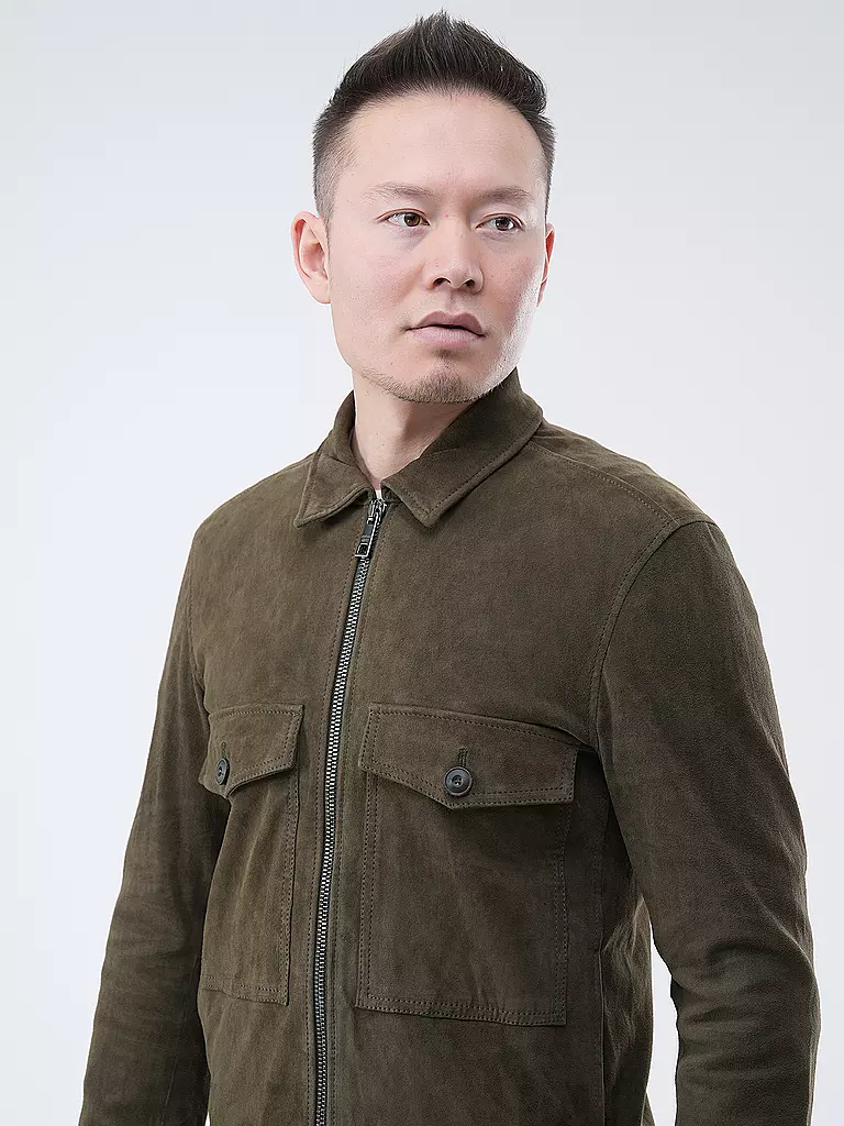 GIORGIO BRATO | Lederjacke | Oliva